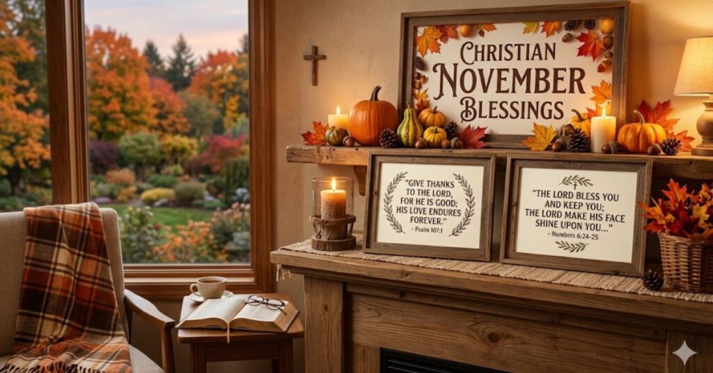 Christian November Blessings With Scripture Verses