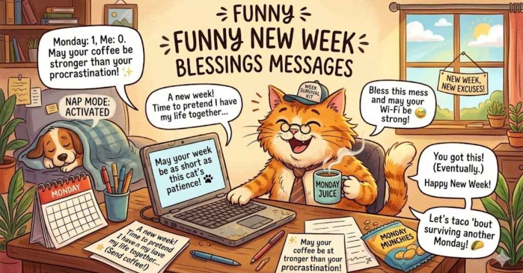 Funny New Week Blessings Messages