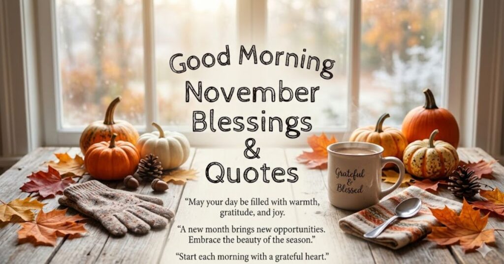 Good Morning November Blessings And Quotes