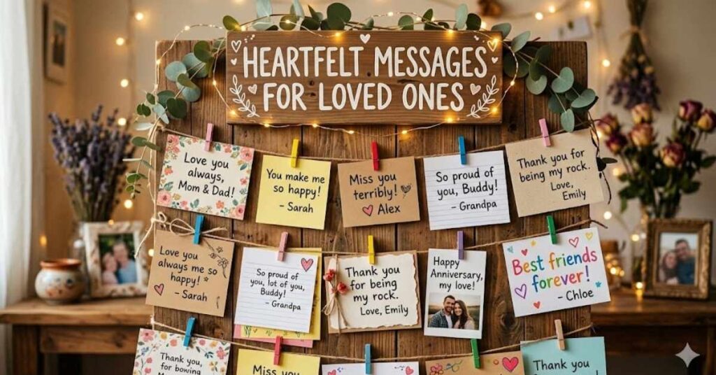 Heartfelt Messages For Loved Ones