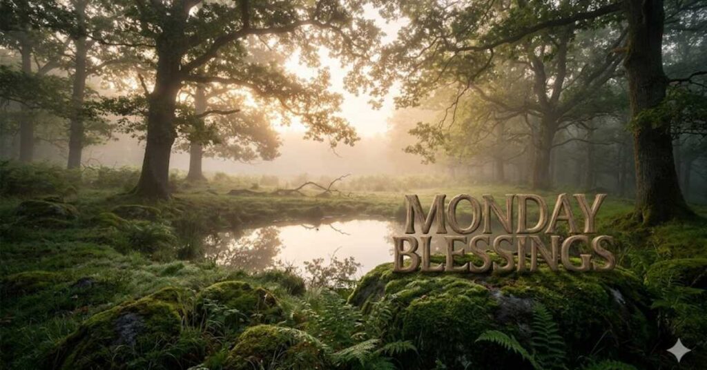 Monday Blessings Images and Social Media Captions for Sharing