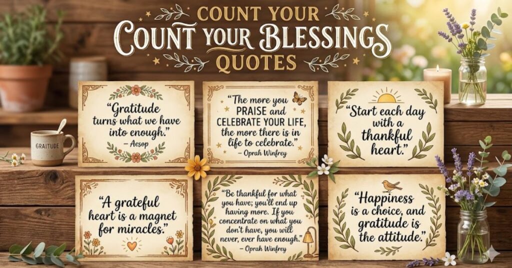 Count Your Blessings Quotes