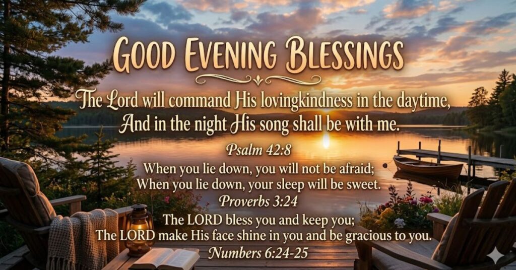 Good Evening Blessings Bible Verses