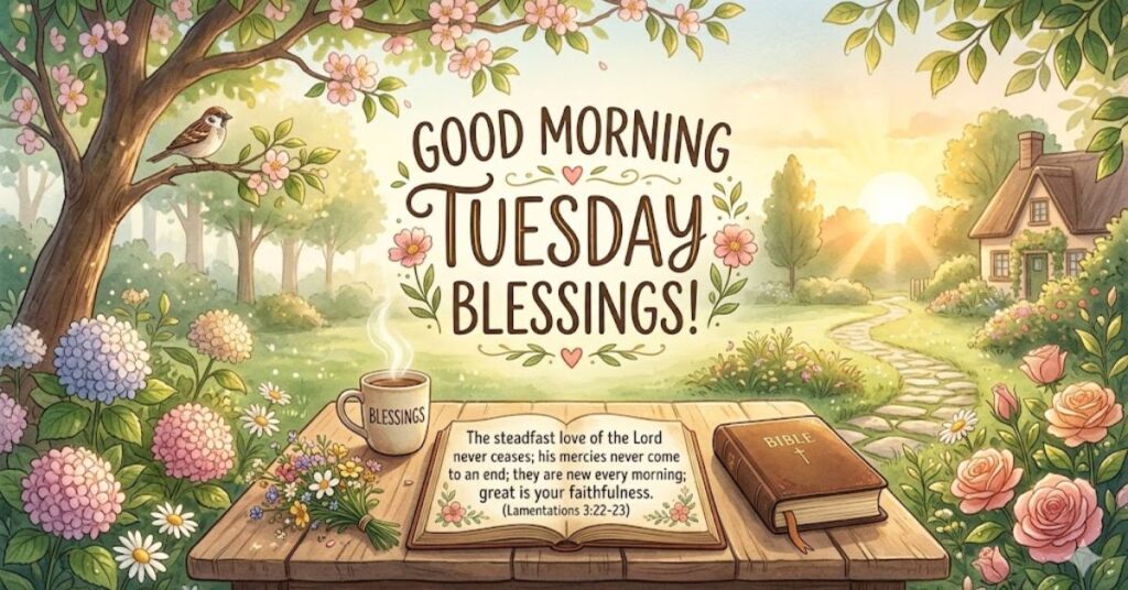 Good Morning Tuesday Blessings Bible Verses