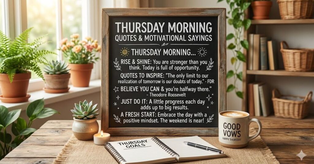 Thursday Morning Quotes and Motivational Sayings