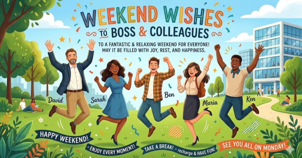 Weekend Wishes To Boss And Colleagues