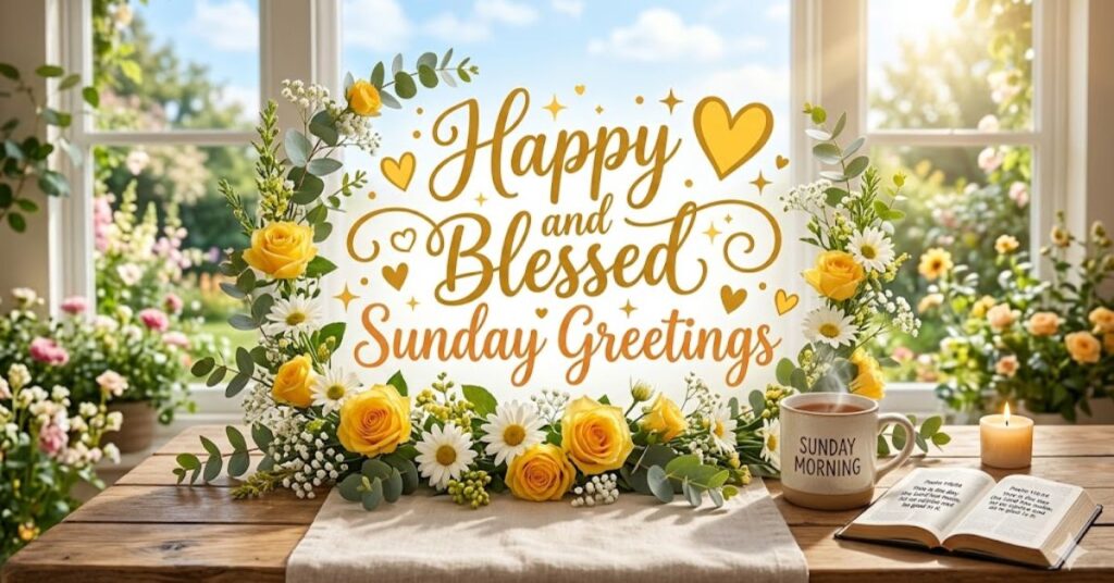 💛 Happy and Blessed Sunday Greetings