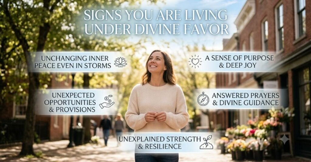 Signs You Are Living Under Divine Favor