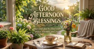 good afternoon blessings